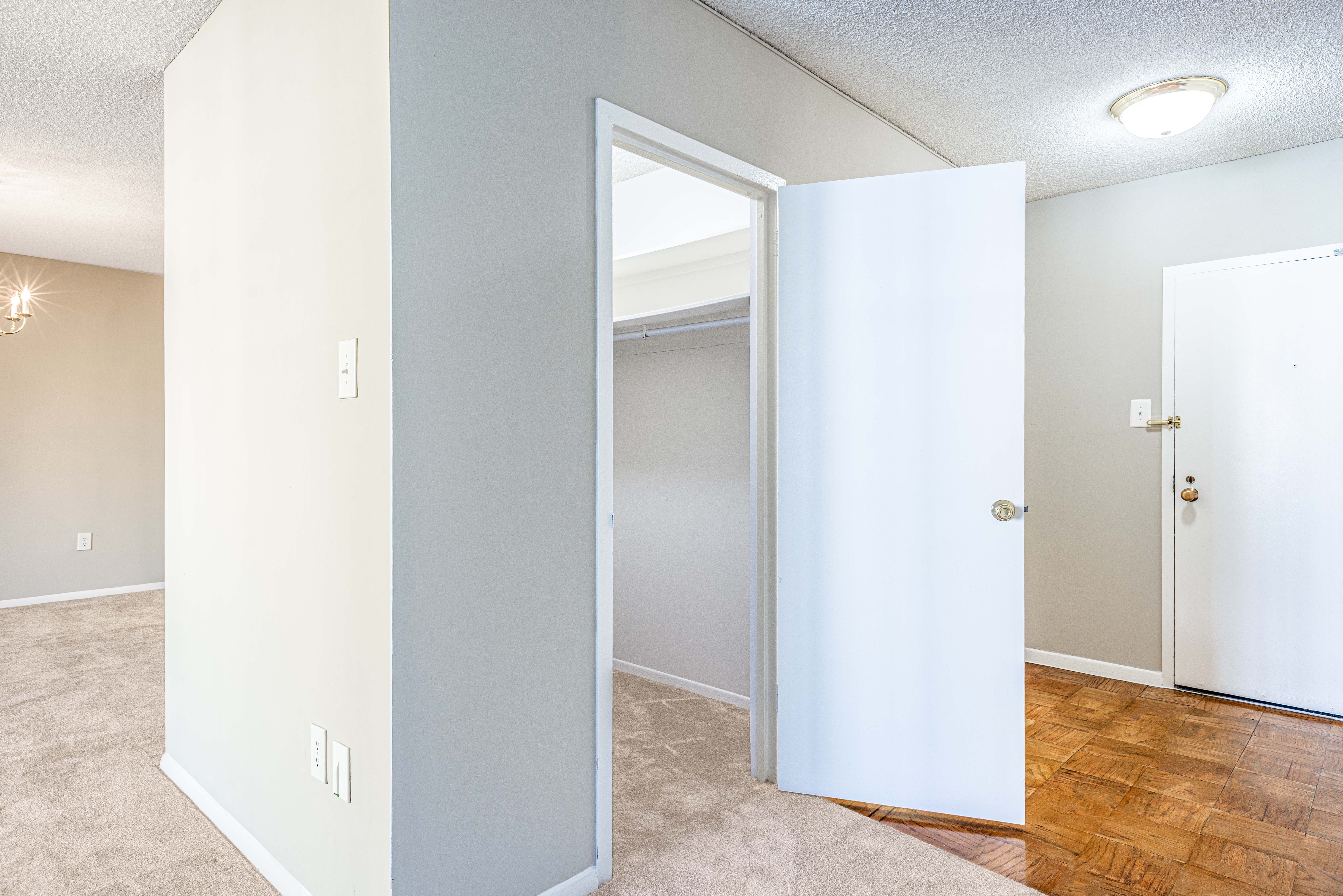 Large storage spaces throughout apartment homes